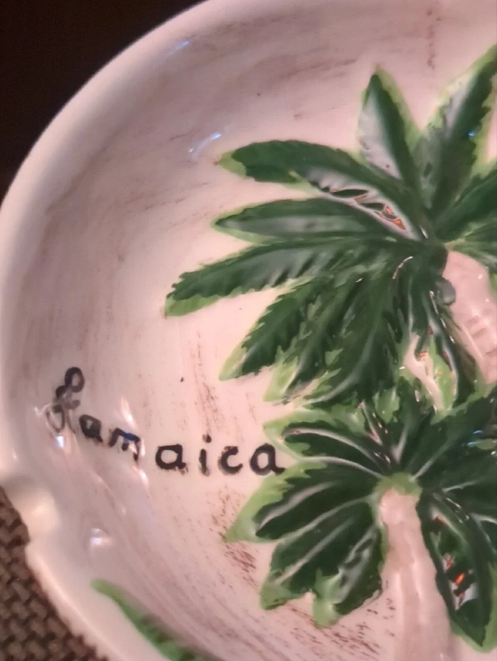 🌴Jamaican Palm Tree Motif Ashtray
